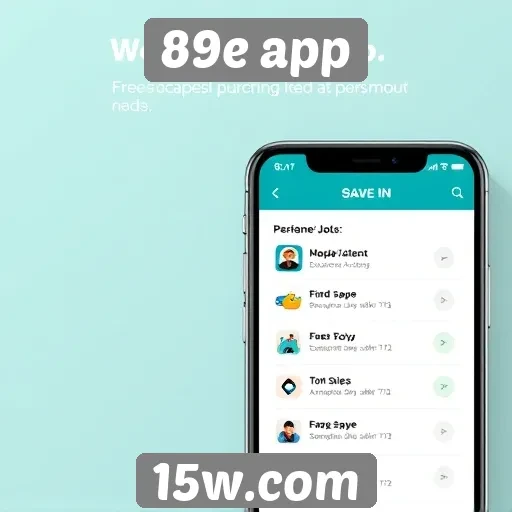 Análise da interface do usuário no 89e app